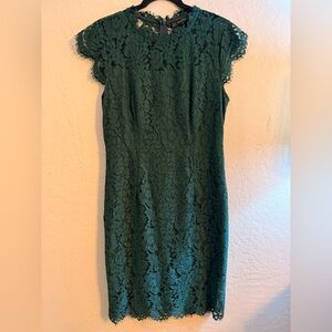 Elegant Green Lace Dress